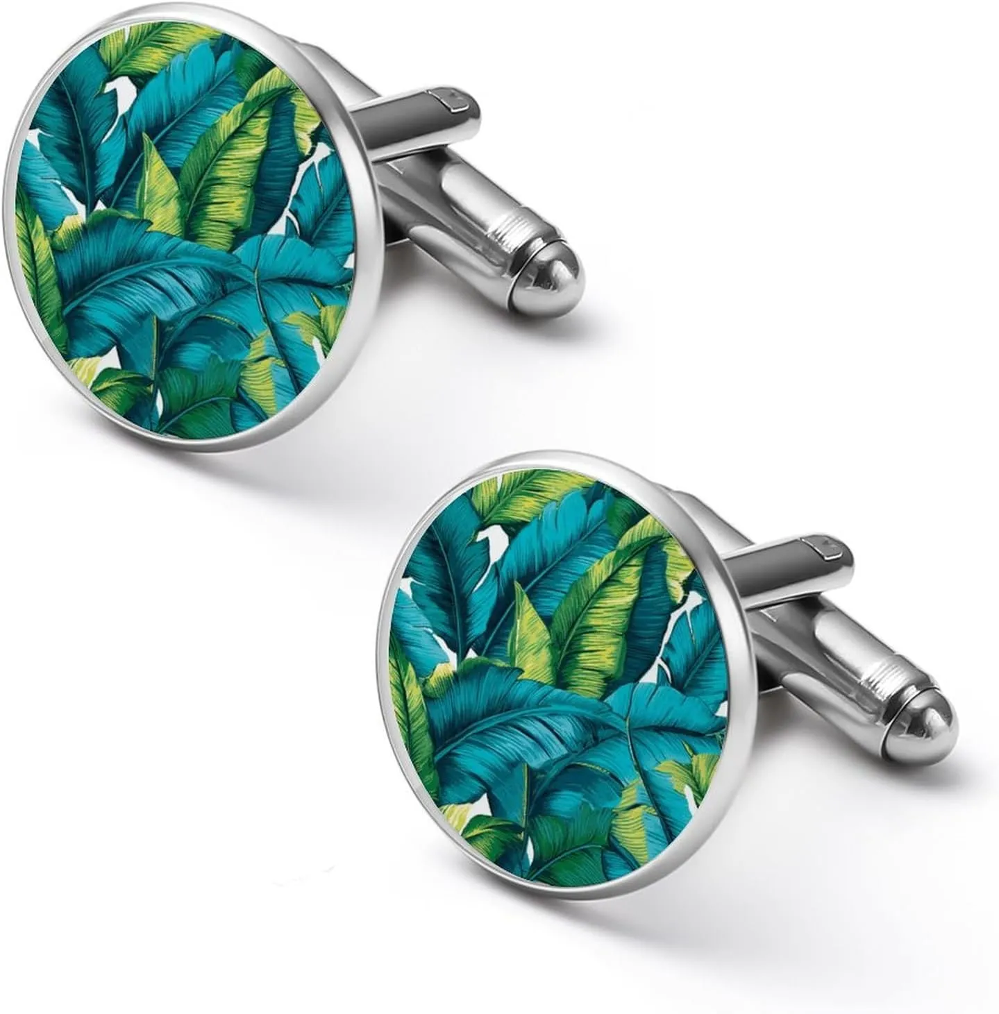 Blue Chinoiserie Bird Cuff Links Mens Asian Chinese Japanese Shirt Mens Cufflinks Chinese Style Cufflinks For Men Luxury Tuxedo Shirt Cuff Links Set Men's Jewelry