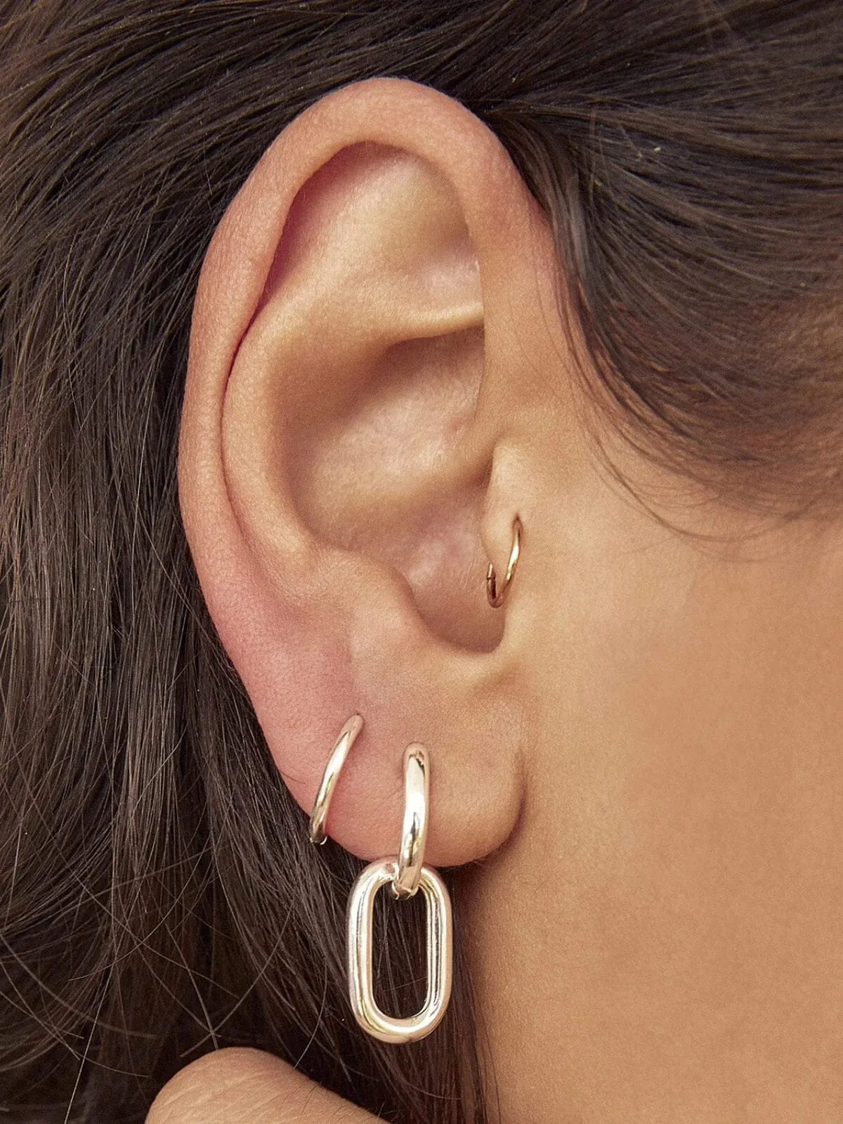 Boaz Earrings - Silver
