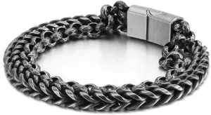 Bracelet, Mens Bracelets Stainless Steel Double Layer Design for Men
