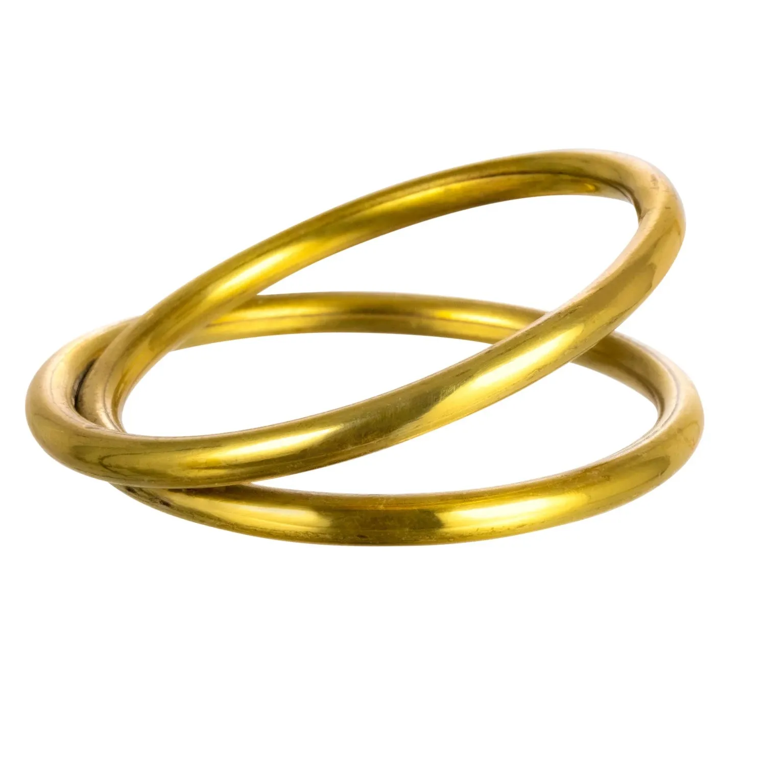 Brass Napkin Rings Set/4