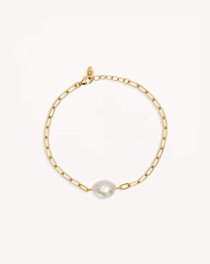 Breathe Pearl Bracelet Gold
