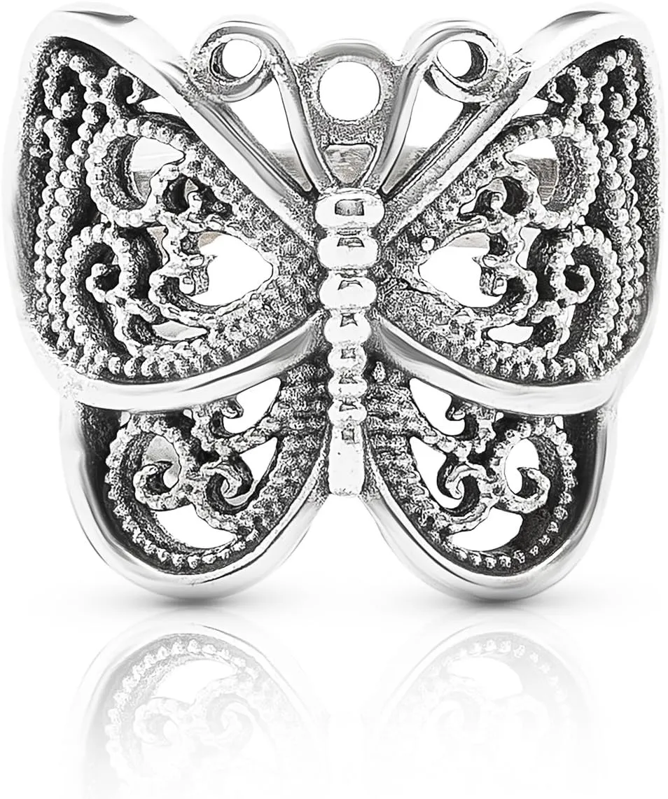 Butterfly 925 Sterling Silver Ring - Ethnic Tribal And Boho Chic Jewelry - Fashionable And Stylish For Women -Us Size 6-9
