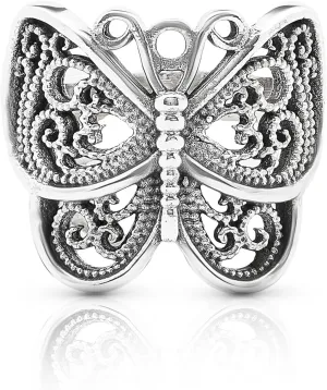 Butterfly 925 Sterling Silver Ring - Ethnic Tribal And Boho Chic Jewelry - Fashionable And Stylish For Women -Us Size 6-9
