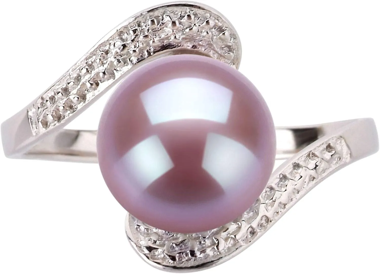 Chantel Lavender 9-10mm AA Quality Freshwater 925 Sterling Silver Cultured Pearl Ring For Women