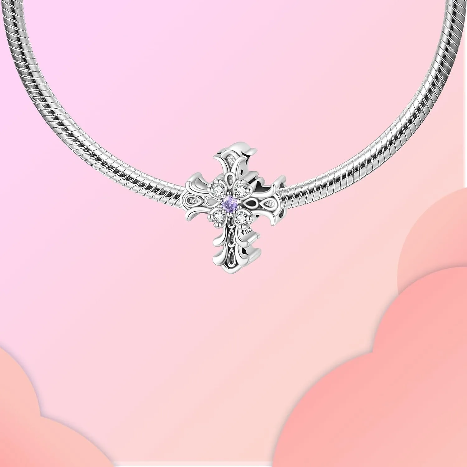 Charms for Bracelets & Necklace 925 Sterling Silver Charms Elephant Happy Birthday Charm Fit for Valentine's Day Mother's Day Jewelry Gift for Women