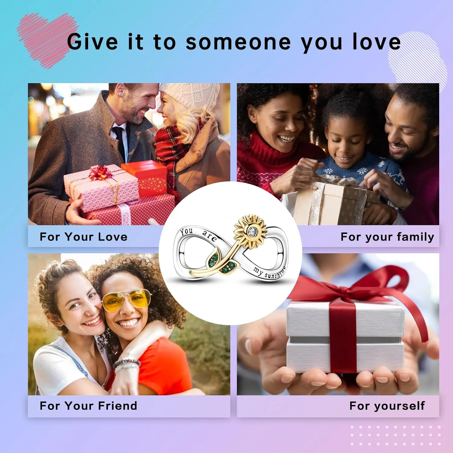 Charms for Bracelets & Necklace 925 Sterling Silver Charms Elephant Happy Birthday Charm Fit for Valentine's Day Mother's Day Jewelry Gift for Women