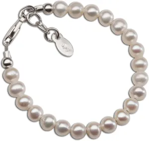 Children's or Baby Sterling Silver Cultured Pearl Bracelet and/or Necklace
