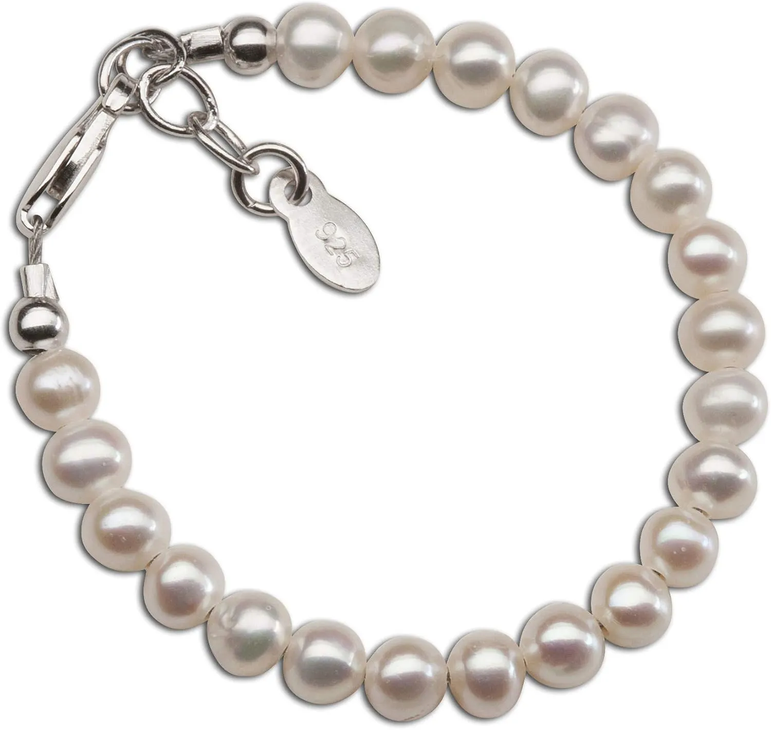 Children's or Baby Sterling Silver Cultured Pearl Bracelet and/or Necklace