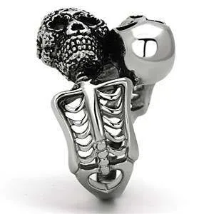 CJG1191 Wholesale Day of the Dead High Polished Stainless Steel Fashion Ring