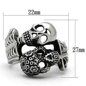 CJG1191 Wholesale Day of the Dead High Polished Stainless Steel Fashion Ring