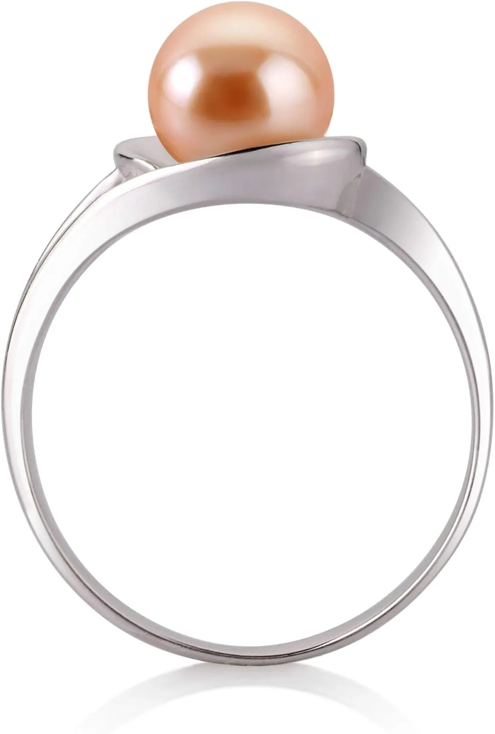 Clare Pink 6-7mm AAA Quality Freshwater 925 Sterling Silver Cultured Pearl Ring For Women