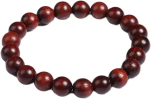 COLORFUL BLING Handmade Wooden Prayer Beaded Bracelet for Men Women Tibetan Buddhist Meditation Mala Beaded Stretch Bracelet Bangle Wood Jewelry