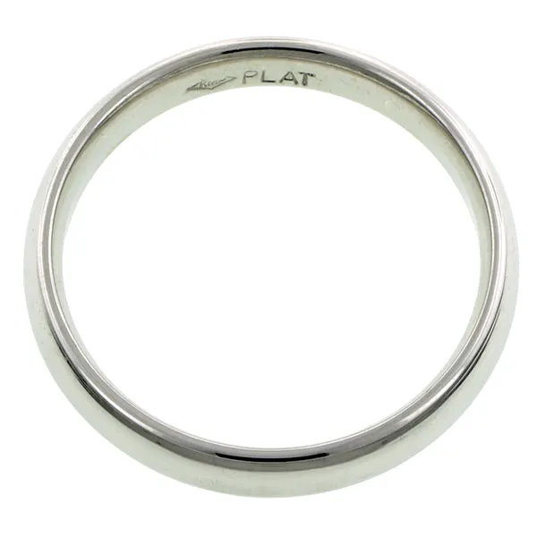 Comfort Fit Wedding Band Ring, 4mm Platinum