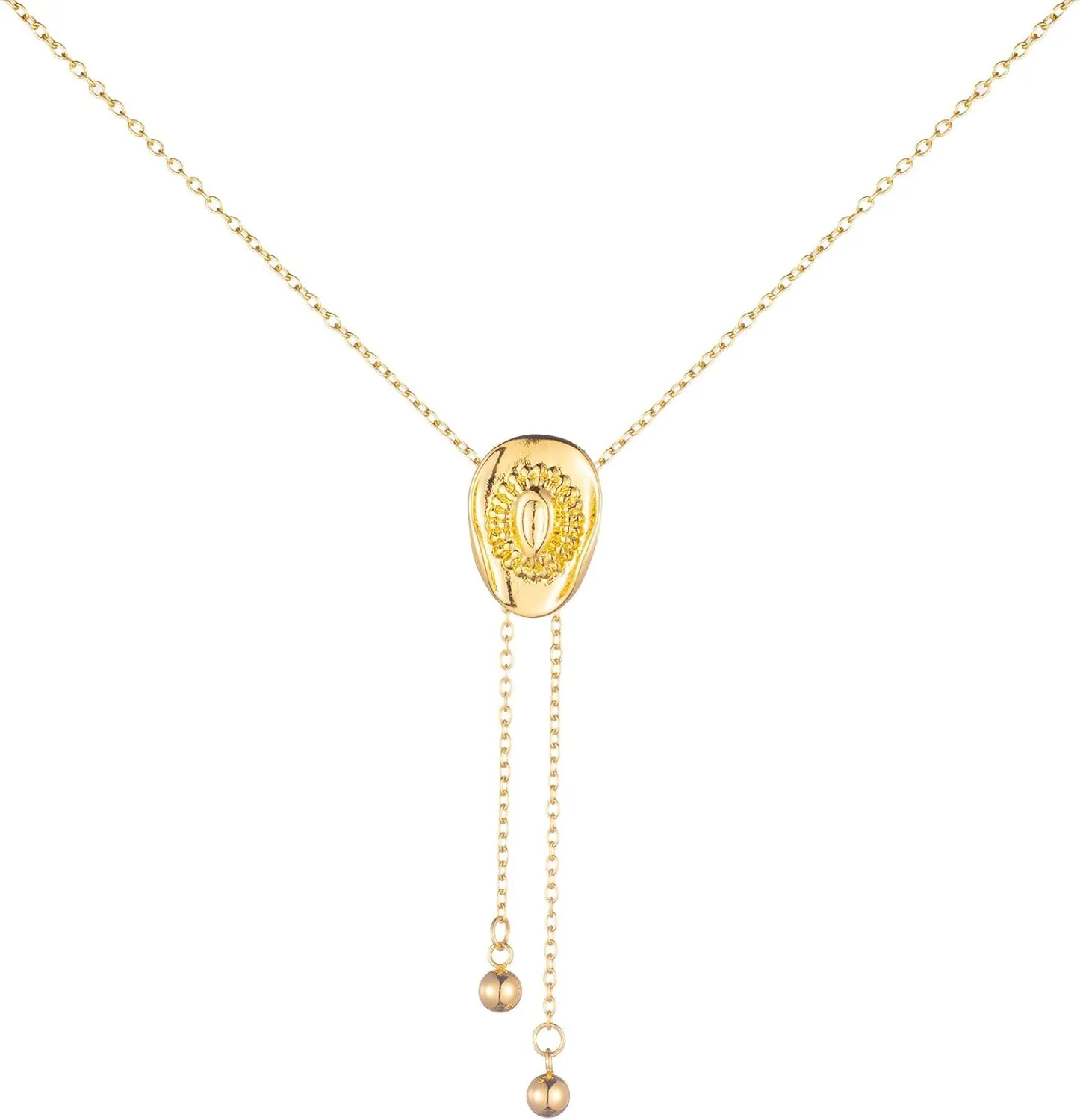 Cowgirl Hat Necklace for Women 14k Gold Plating Cowboy Hat Pendant Necklaces Western Bolo Tie Cowboy Necktie Long Necklace Cowgirl Accessories Jewelry Gift