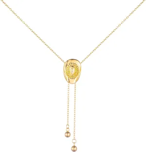 Cowgirl Hat Necklace for Women 14k Gold Plating Cowboy Hat Pendant Necklaces Western Bolo Tie Cowboy Necktie Long Necklace Cowgirl Accessories Jewelry Gift