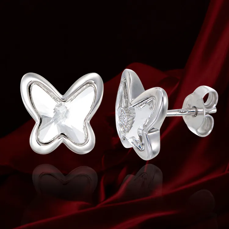 Crystal Glowing Butterfly Earrings