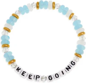Crystal Letter Beaded Stretch Bracelets for Women, Trendy Boho Gold Natural Stone Beads Bracelet Jewelry Gift.