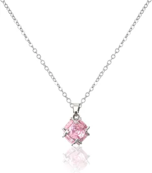 Crystal Pendant Necklace for Women Crystal Solitaire Necklaces for Women Minimalist Trendy Jewelry Dainty Choker Necklace