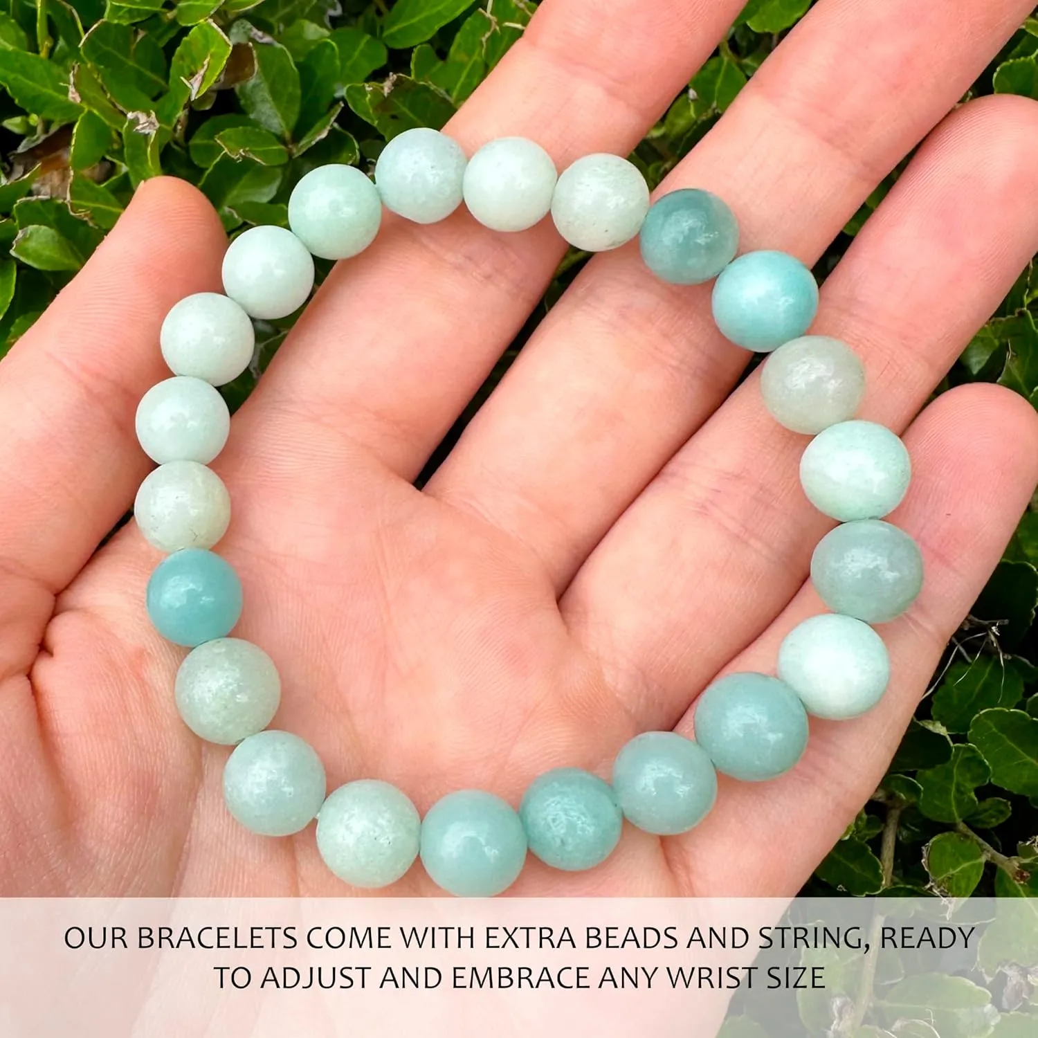 Crystal Stretch Stone Bracelet Real Crystal Gemstone 8mm Bracelet For Women Men Beaded Healing Natural Semi Precious Stone Bracelets for yoga Meditation Protection Bracelets Chakra
