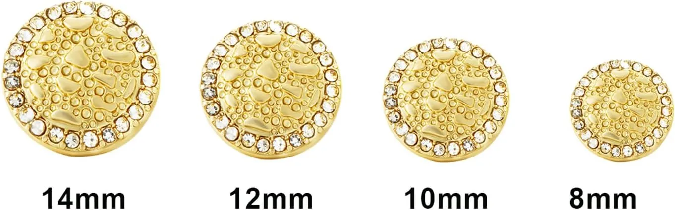 Cubic Zirconia Earrings Studs Gold nugget earrings for men Nugget earring Cookie Nugget Gold Plated Stud Earrings 14k Gold Plated Round Rough Textured For Women Unisex