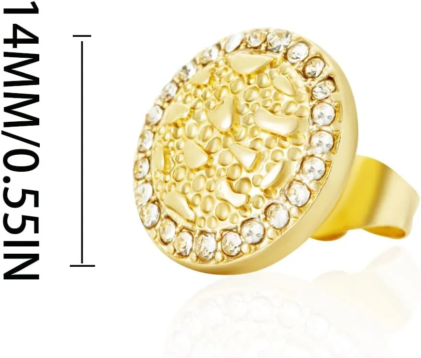 Cubic Zirconia Earrings Studs Gold nugget earrings for men Nugget earring Cookie Nugget Gold Plated Stud Earrings 14k Gold Plated Round Rough Textured For Women Unisex