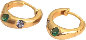 Dainty 18k Gold Plated Huggie Hoop Earrings for Women - Tiny, Cute, Tarnish Free Hoop Earring for Women Gift for Women