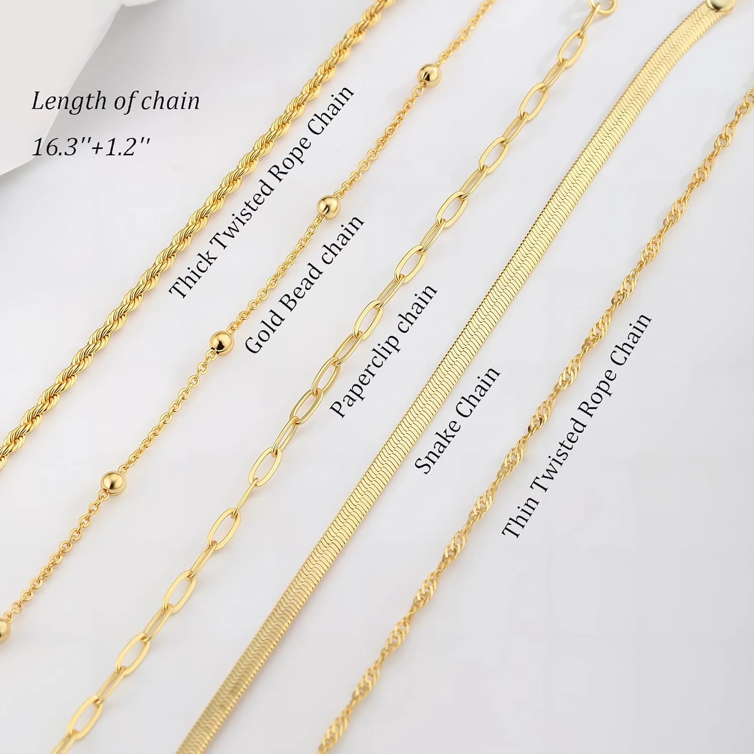 Dainty Gold Bracelets for Women,14K Real Plated Gold Bracelets Sets Waterproof Stackable Chain Tarnish Free Gold Jewelry for Women