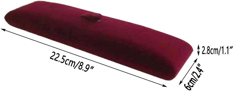 Dark Red Maroon Premium Quality Velvet Jewelry Present Box Case Chain Bracelet Necklace Wedding Birthday Present Packaging