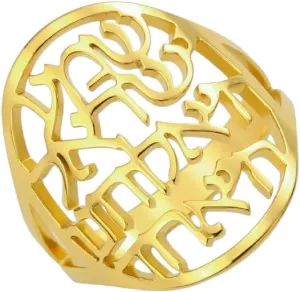 David Star  Symbol Ring Stainless Steel Ring Hebrew Kabbalah Jewish Faith Prayer Jewish Jewelry Religious Emblem