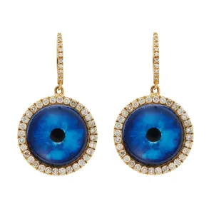 Deep Blue Eye Earrings L