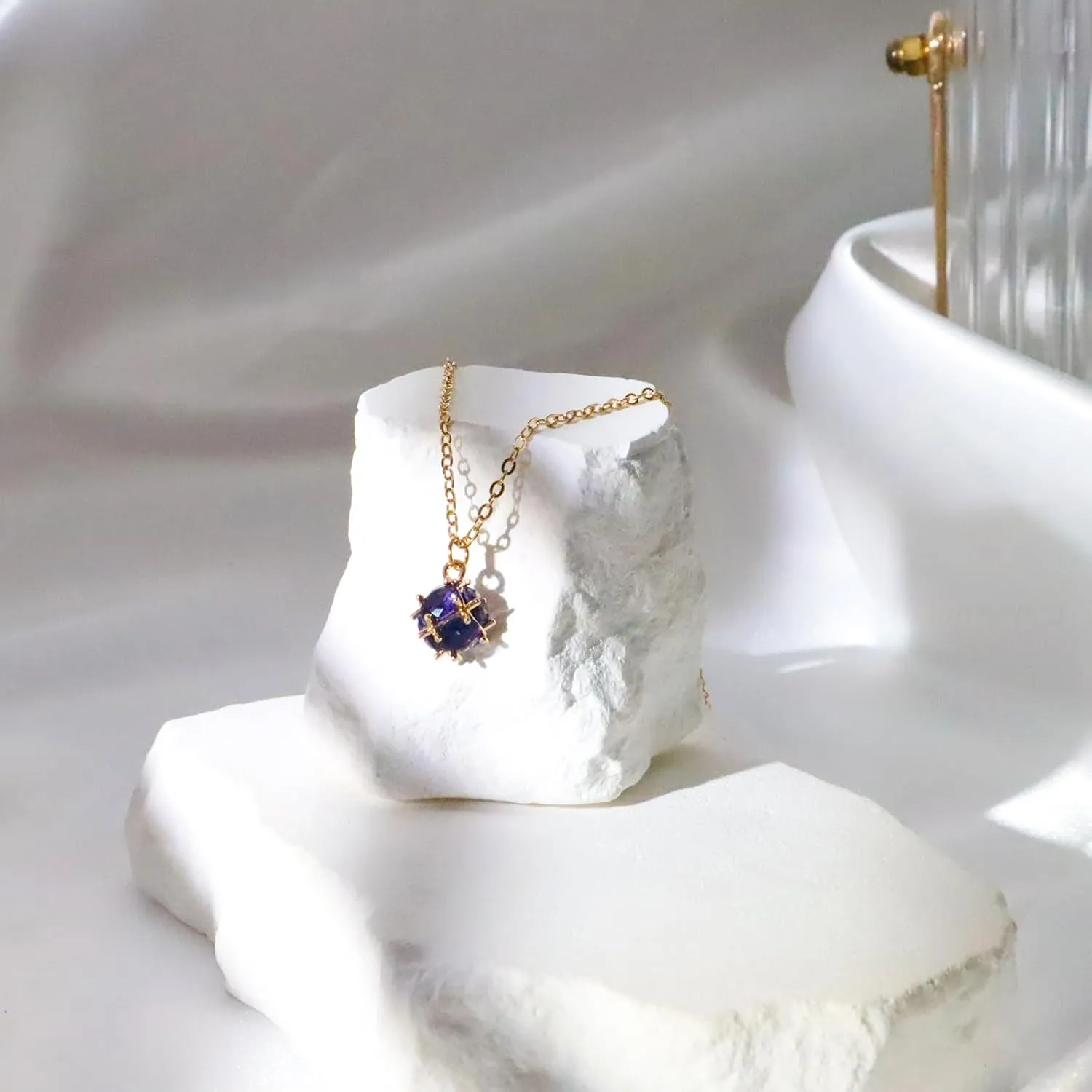 Elegant Black Velvet Choker Necklace with Red Gem Pendant and Gold Chain - Luxurious Fashion Accessory for Women