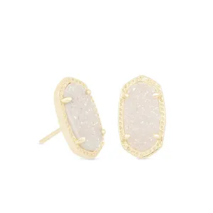 Ellie Stud Earrings in Gold Iridescent Drusy | KENDRA SCOTT