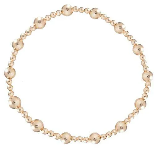 Enewton - Classic Sincerity Pattern 5mm Bead Bracelet - Gold