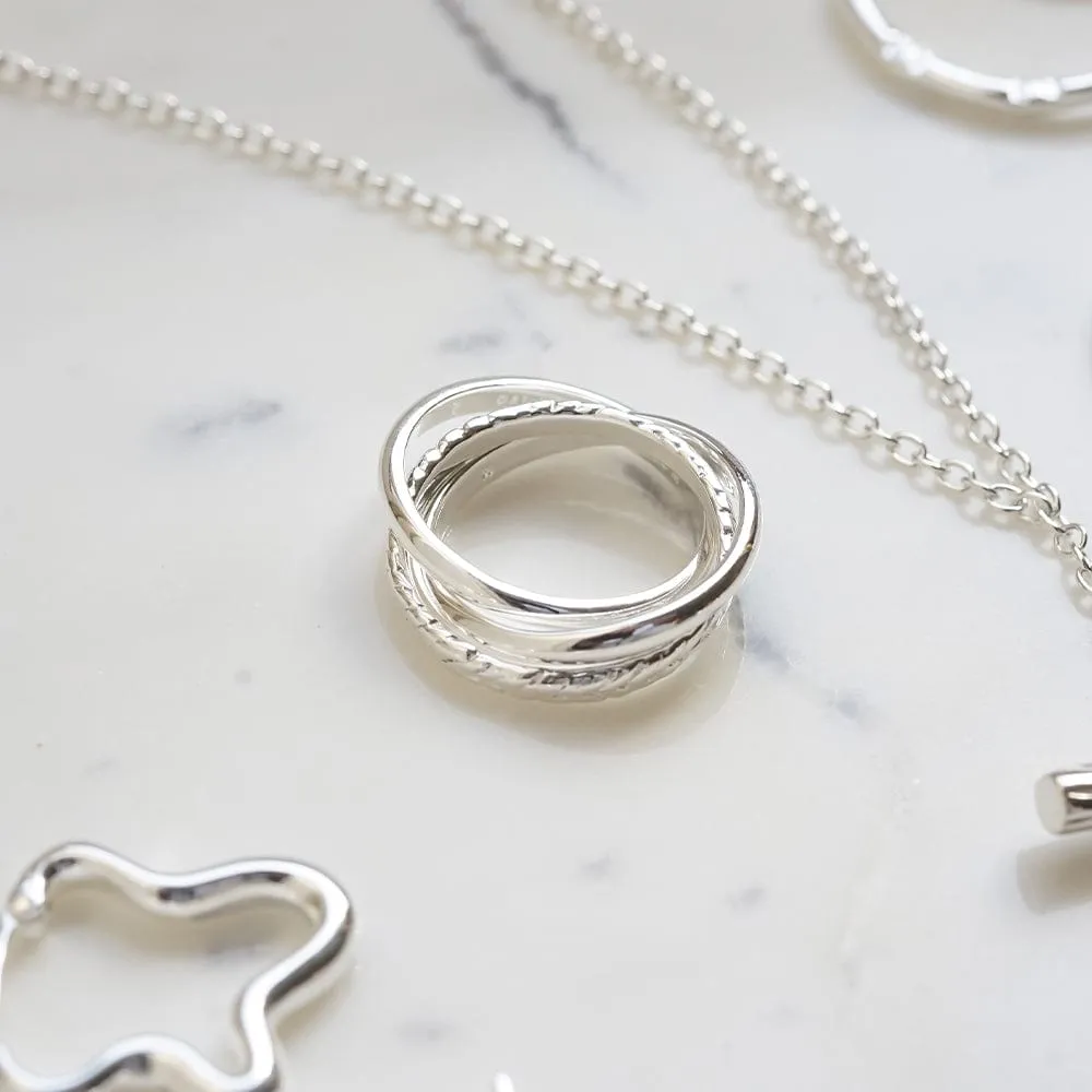 Estée Lalonde Trinity Ring Sterling Silver