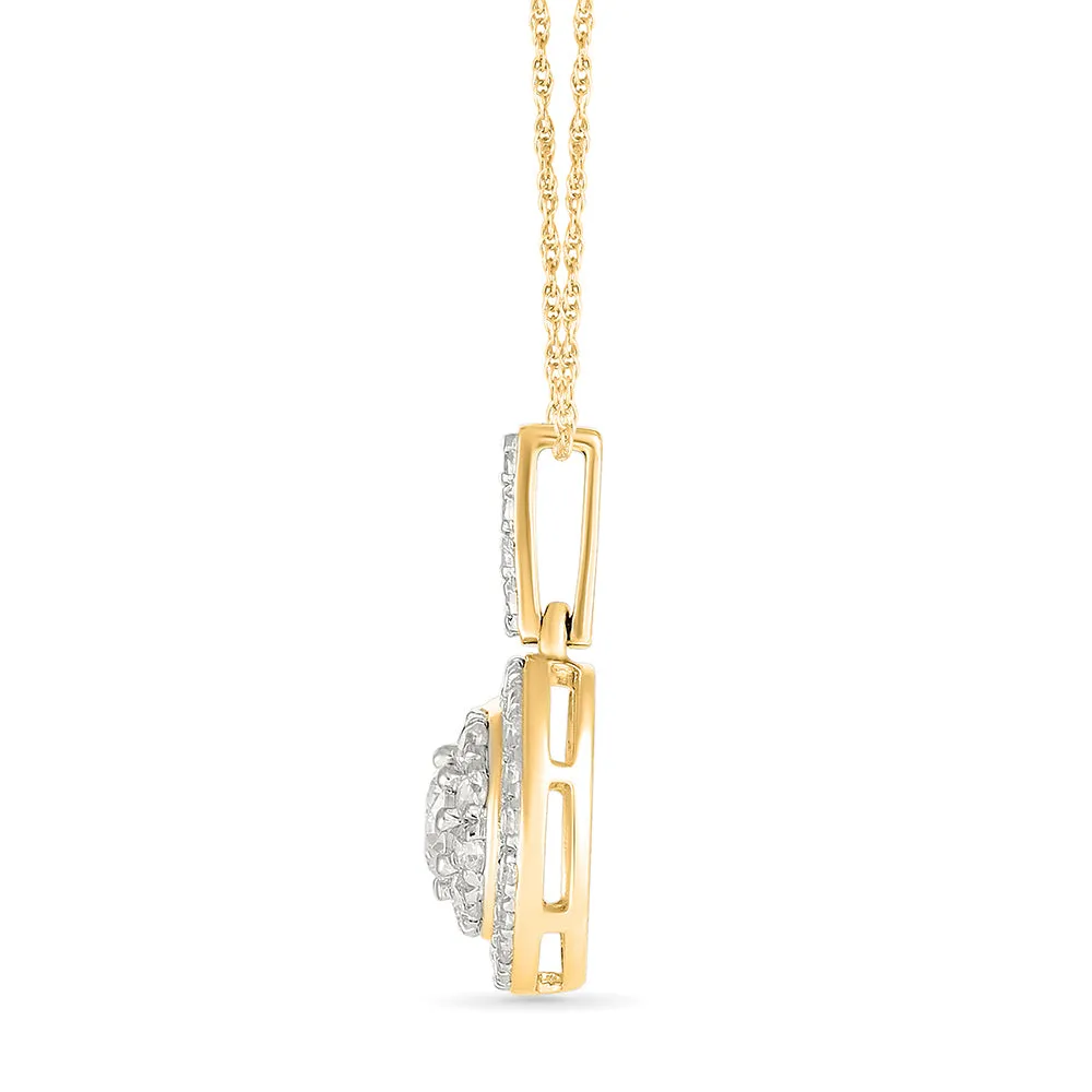 Ethereal Round Diamond Pendant