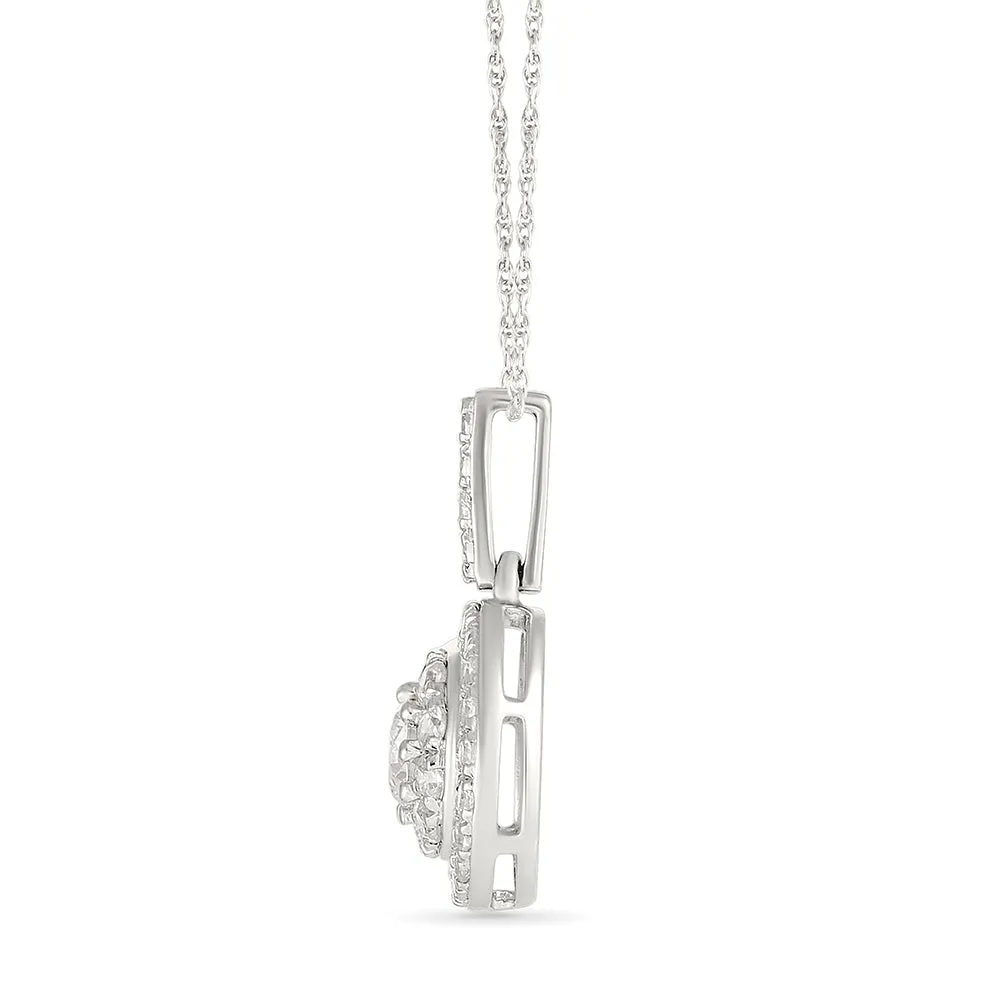 Ethereal Round Diamond Pendant