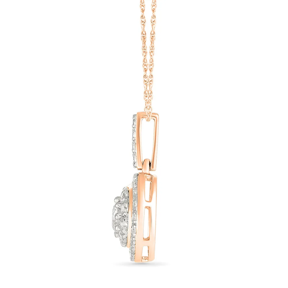 Ethereal Round Diamond Pendant