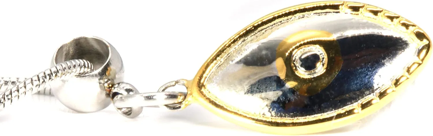 Evil Eye Jewelry | Evil Eye 100% Stainless Steel Gold and Silver Colored with Evil Eye Charms on an Evil Eye Pendant Great Protection Necklace or Protection from Evil Trendy Jewelry for Women