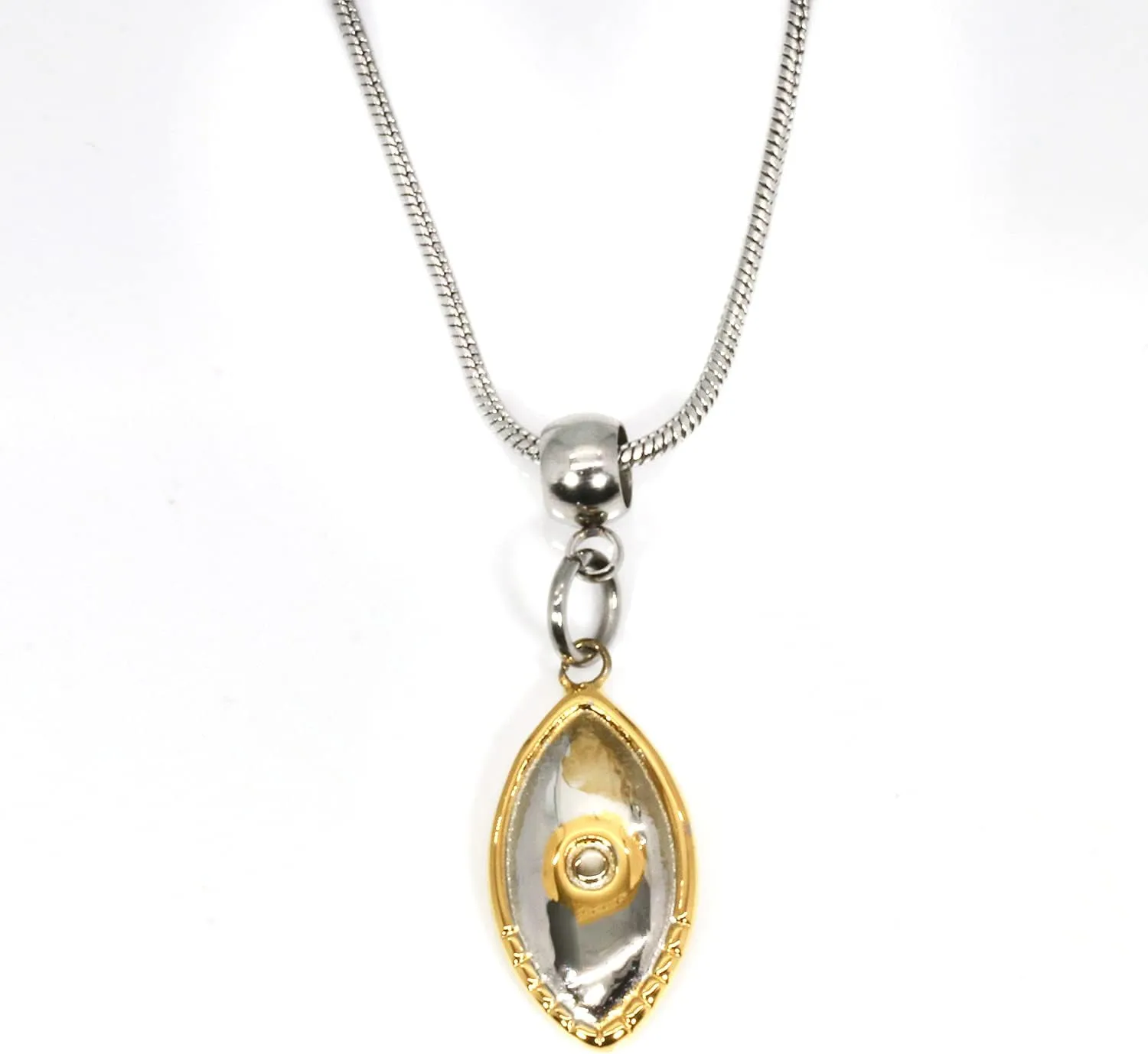 Evil Eye Jewelry | Evil Eye 100% Stainless Steel Gold and Silver Colored with Evil Eye Charms on an Evil Eye Pendant Great Protection Necklace or Protection from Evil Trendy Jewelry for Women