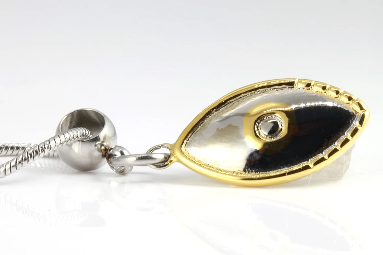 Evil Eye Jewelry | Evil Eye 100% Stainless Steel Gold and Silver Colored with Evil Eye Charms on an Evil Eye Pendant Great Protection Necklace or Protection from Evil Trendy Jewelry for Women