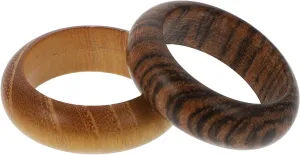 EXCEART 2pcs Wooden Crafts Knuckle Decoration Vintage Ring Decorative Ring Finger Decor Stylish Finger Ring Women Man Women Finger Ring Knuckle Ring Jewelry Ring Personality Ring