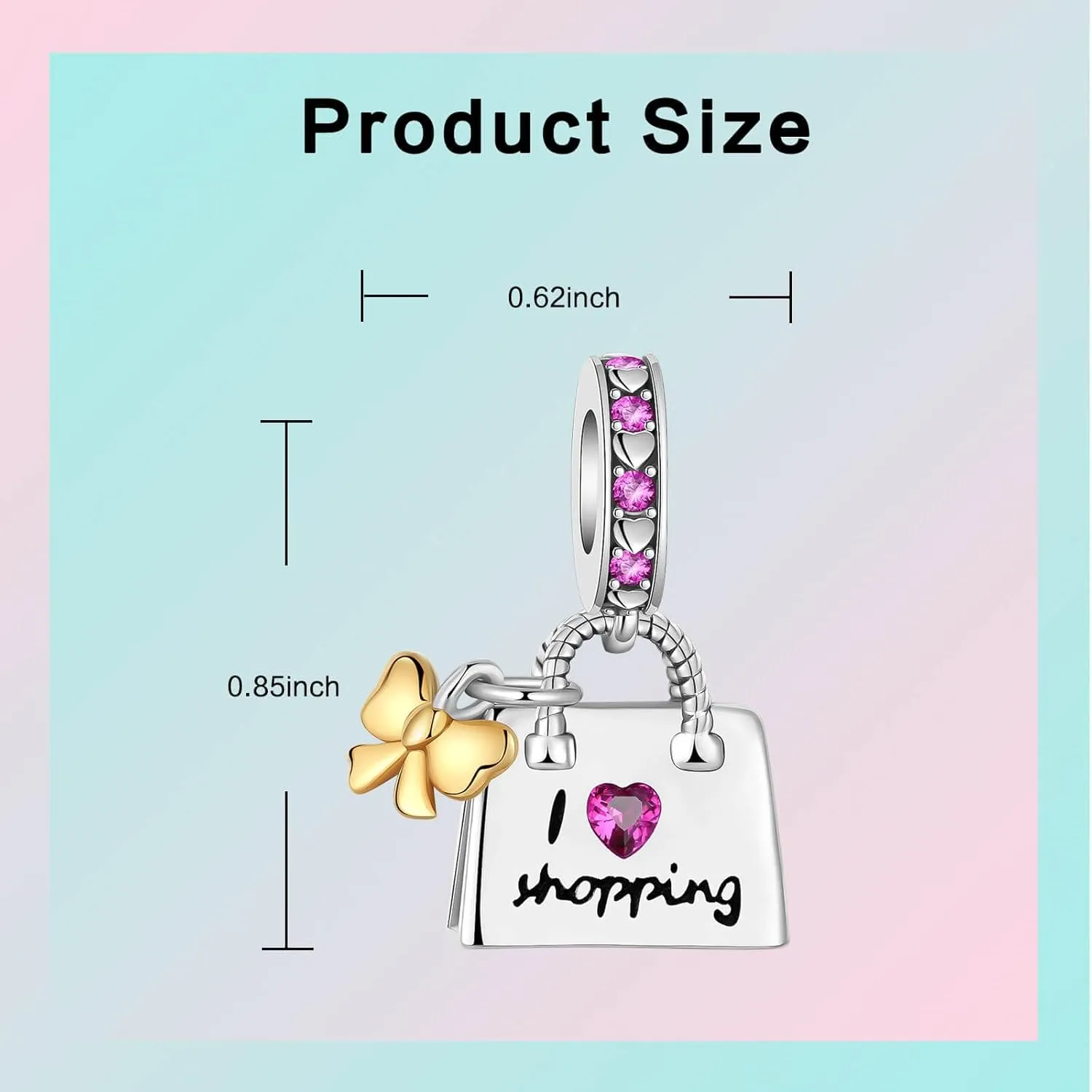 Family Love Mother Daughter Grandma Charm 925 Sterling Silver fits Bracelets Necklace Pendant Bead Charms Jewelry Gift for Women Family Friends