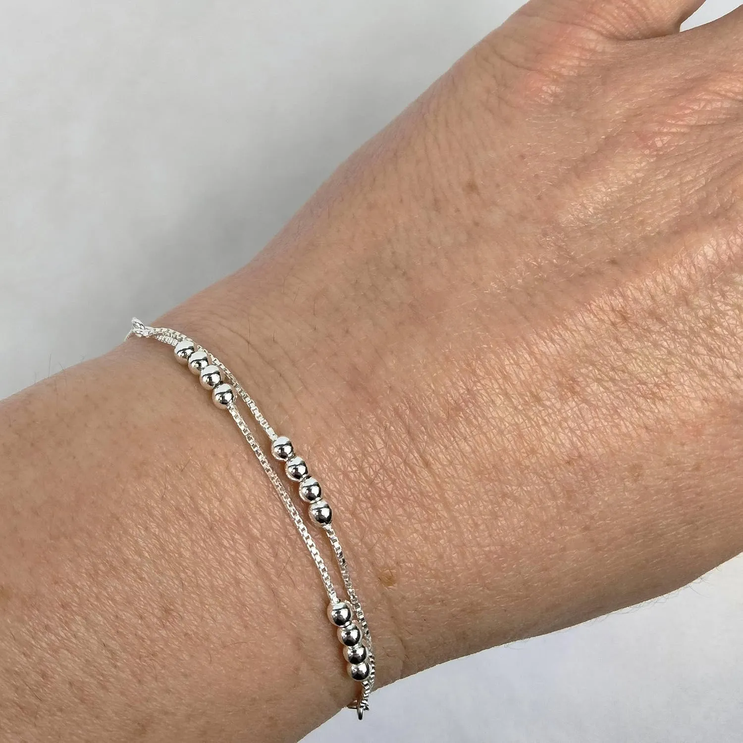 FashionJunkie4Life Sterling Silver and Stainless Steel Chain Link Charm Bracelets