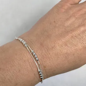 FashionJunkie4Life Sterling Silver and Stainless Steel Chain Link Charm Bracelets