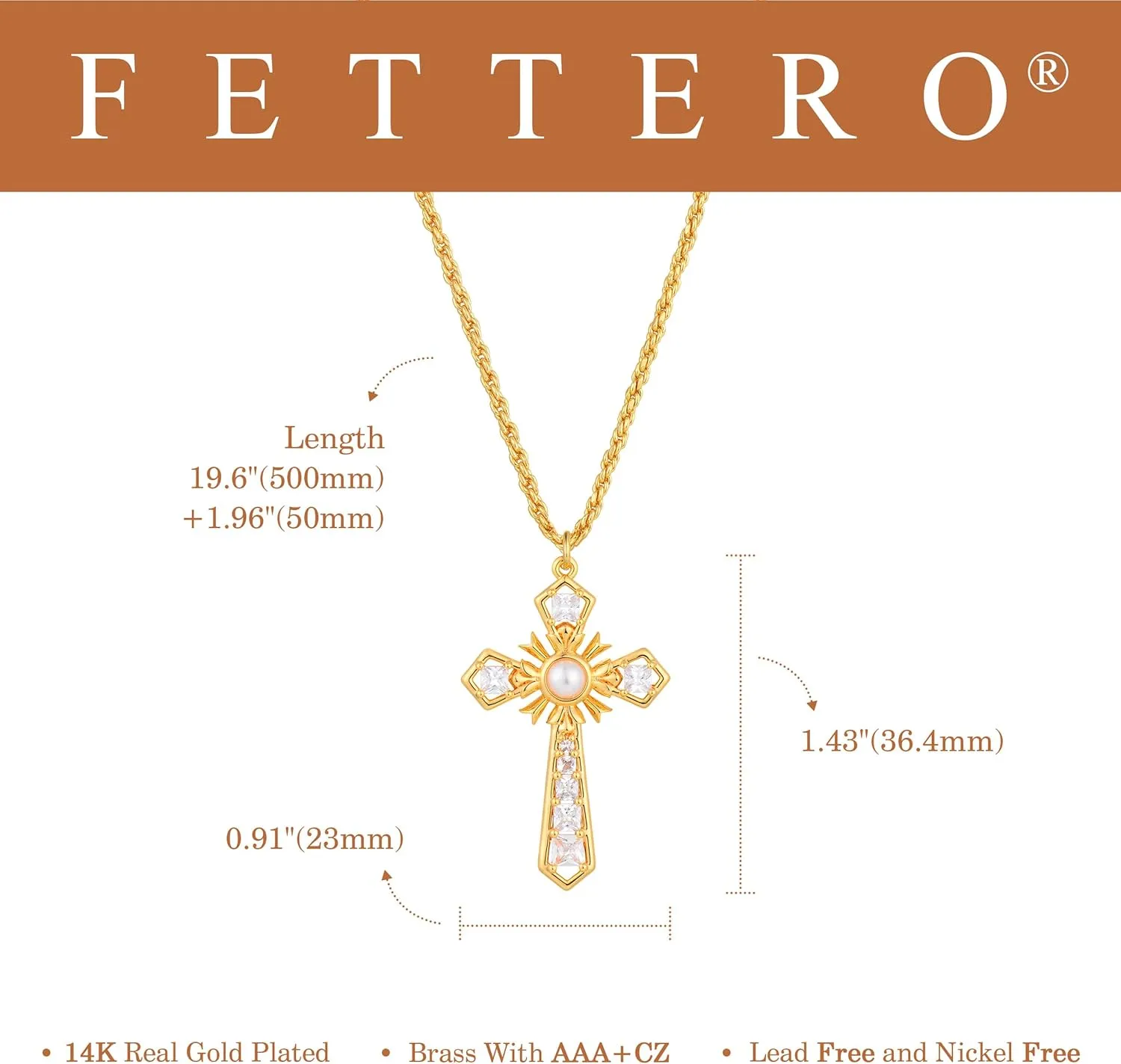 Fettero 14K Gold Plated Dainty Necklaces for Women | Bird, Wing, Cross, Anchor, Love Heart, Moon Pendant Charm Necklace Jewelry for Dainty Everyday Wear
