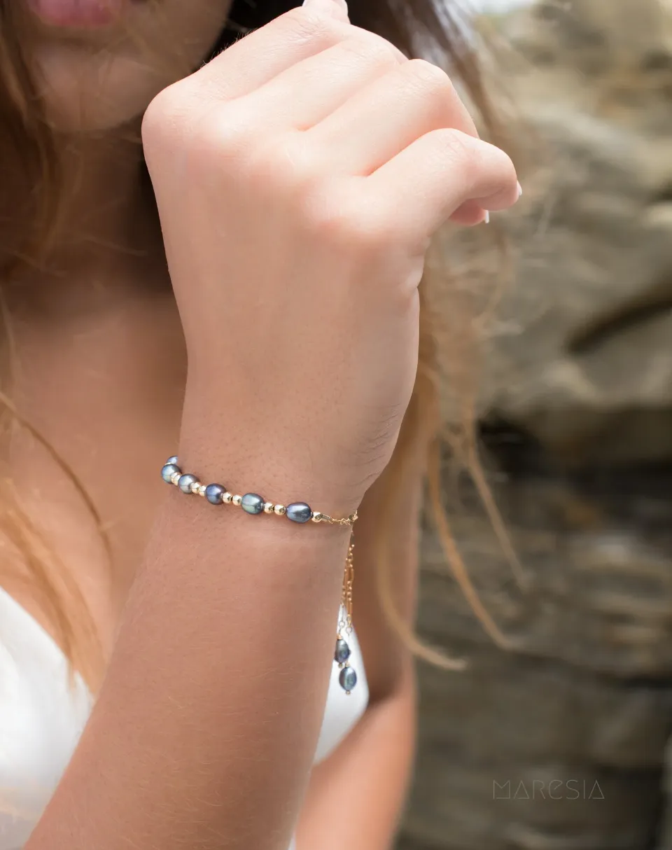 Fresh Water Peacock Pearl Bracelet