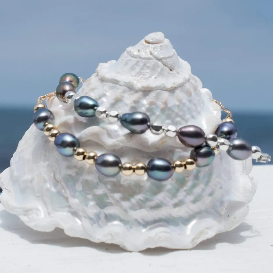 Fresh Water Peacock Pearl Bracelet