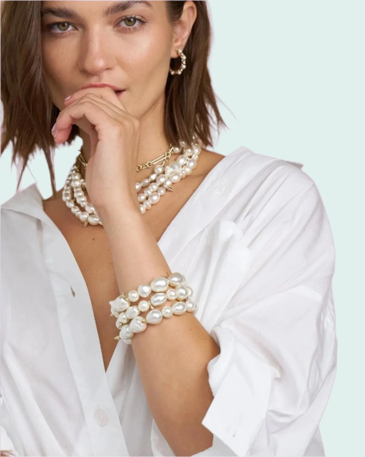 Gaia Pearl Bracelet