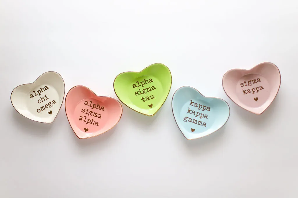 Gamma Sigma Sigma Ceramic Ring Dish