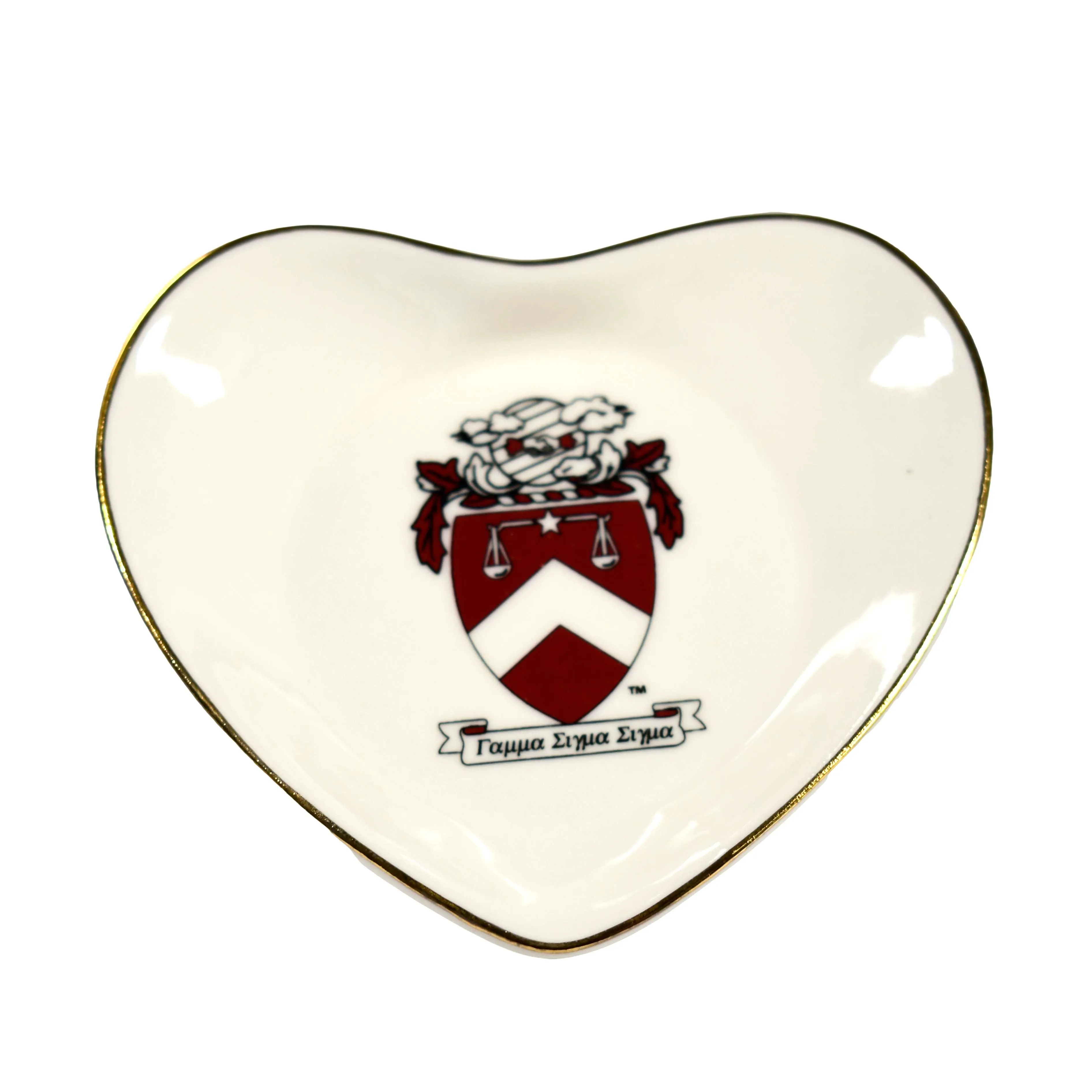 Gamma Sigma Sigma Ceramic Ring Dish